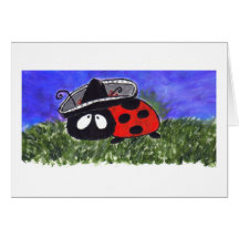 mariachi ladybug greeting card