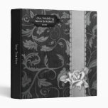 Mariage damassé noir et argenté - personnaliser