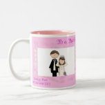 Mariage de dentelle tasses à café