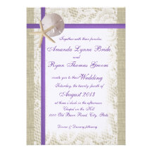 Mariage de plage romantique faire-part