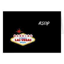 Mariage de RSVP dans la carte de Las Vegas