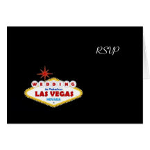 Mariage de RSVP dans la carte de Las Vegas