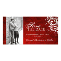 Mariage d'hiver - économies de photo l'invitation  cartes avec photo