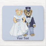Mariage d'ours de nounours - personnaliser tapis de souris