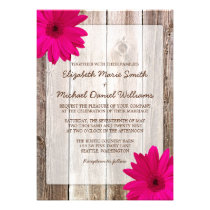 Mariage en bois de grange rustique rose de marguer invitations