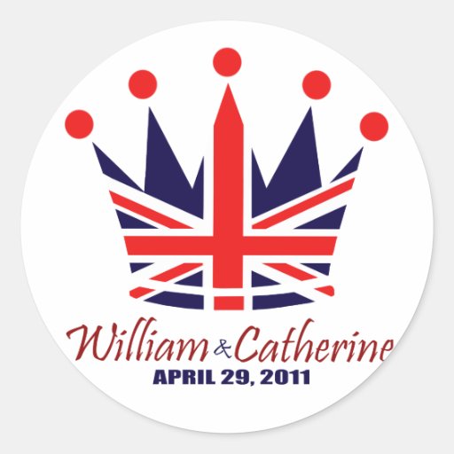 Mariage royal de William et de Catherine Autocollants