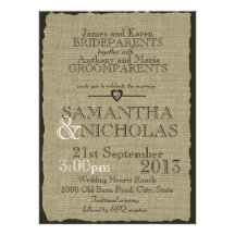 Mariage rustique de regard de toile de jute bristols