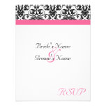 Mariage victorien de Fuschia assortissant RSVP Bristols Personnalisés
