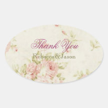 mariage vintage floral de rose élégant de rose autocollants