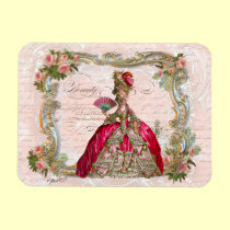 Marie Antionette in Hot Pink magnets