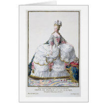 Marie Antoinette (1752-93) from 'Receuil des Estam Cards
