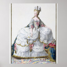 Marie Antoinette (1752-93) from 'Receuil des Estam Print