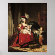 Marie-Antoinette  and her Children, 1787 Posters