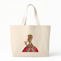 Marie Antoinette and Peacock Tote Bag