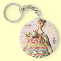 Marie Antoinette and Pink Paris keychains