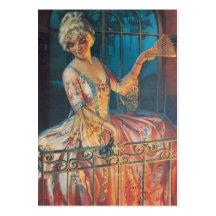 Marie Antoinette Balcony Painting Business Card Templates