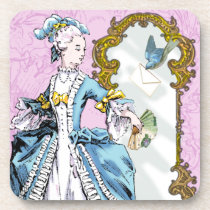 Marie Antoinette & Bluebird cork coasters