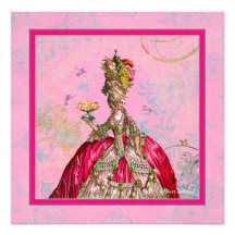 Marie Antoinette Bridal Shower Invitation
