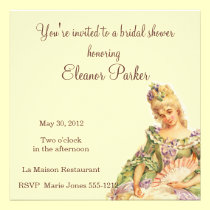 Marie Antoinette Bridal Shower Invitation invitations