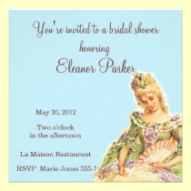 Marie Antoinette Bridal Shower Invitation invitations