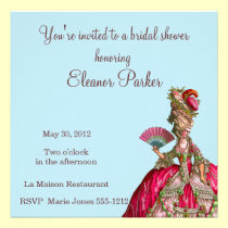 Marie Antoinette Bridal Shower Invitation invitations