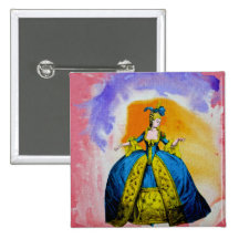 Marie Antoinette by Michael Moffa Pinback Buttons