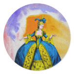 Marie Antoinette by Michael Moffa Round Sticker