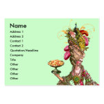 Marie Antoinette Cake & Peacock Business Card