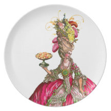 Marie Antoinette Cakes and Peacock Plate
