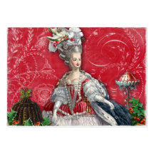 Marie Antoinette Christmas Desserts Business Cards