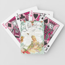 Marie Antoinette & Cupid playing cards