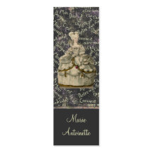 Marie Antoinette Extravagant Dress ~ Business Card