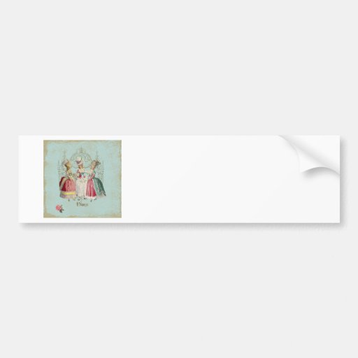 Marie Antoinette French Paris Ladies Bumper Stickers