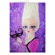 Marie Antoinette. Greeting card