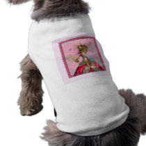 Marie Antoinette Hot Pink & Peacock Doggie Tee