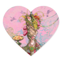 Marie Antoinette Hot Pink & Peacock Stickers