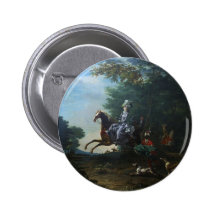 Marie Antoinette Hunting by Louis Auguste Brun Pin