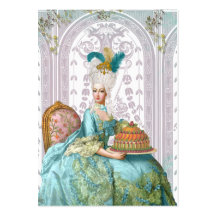 Marie Antoinette in Aqua Business Cards
