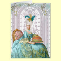 Marie Antoinette in Aqua cards
