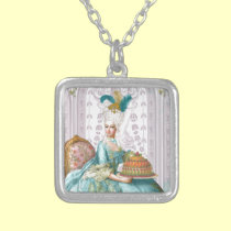 Marie Antoinette in Aqua necklaces