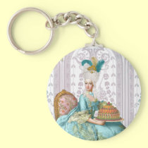Marie Antoinette in Aqua keychains