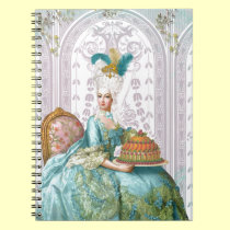 Marie Antoinette in Aqua notebooks