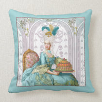 Marie Antoinette in Aqua with Cake pillows