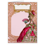 Marie Antoinette in Hot Pink Greeting Cards