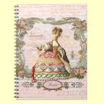 Marie Antoinette in Pink notebooks
