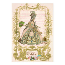 Marie Antoinette Invitations