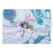 Marie Antoinette la Libertine Greeting Card
