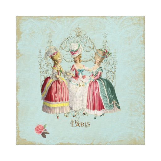 Marie Antoinette Ladies in Waiting Stretched Canvas Prints