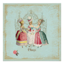 Marie Antoinette Ladies in Waiting Personalized Invites
