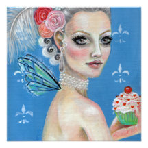 Marie Antoinette Let them eat cake Custom Invite